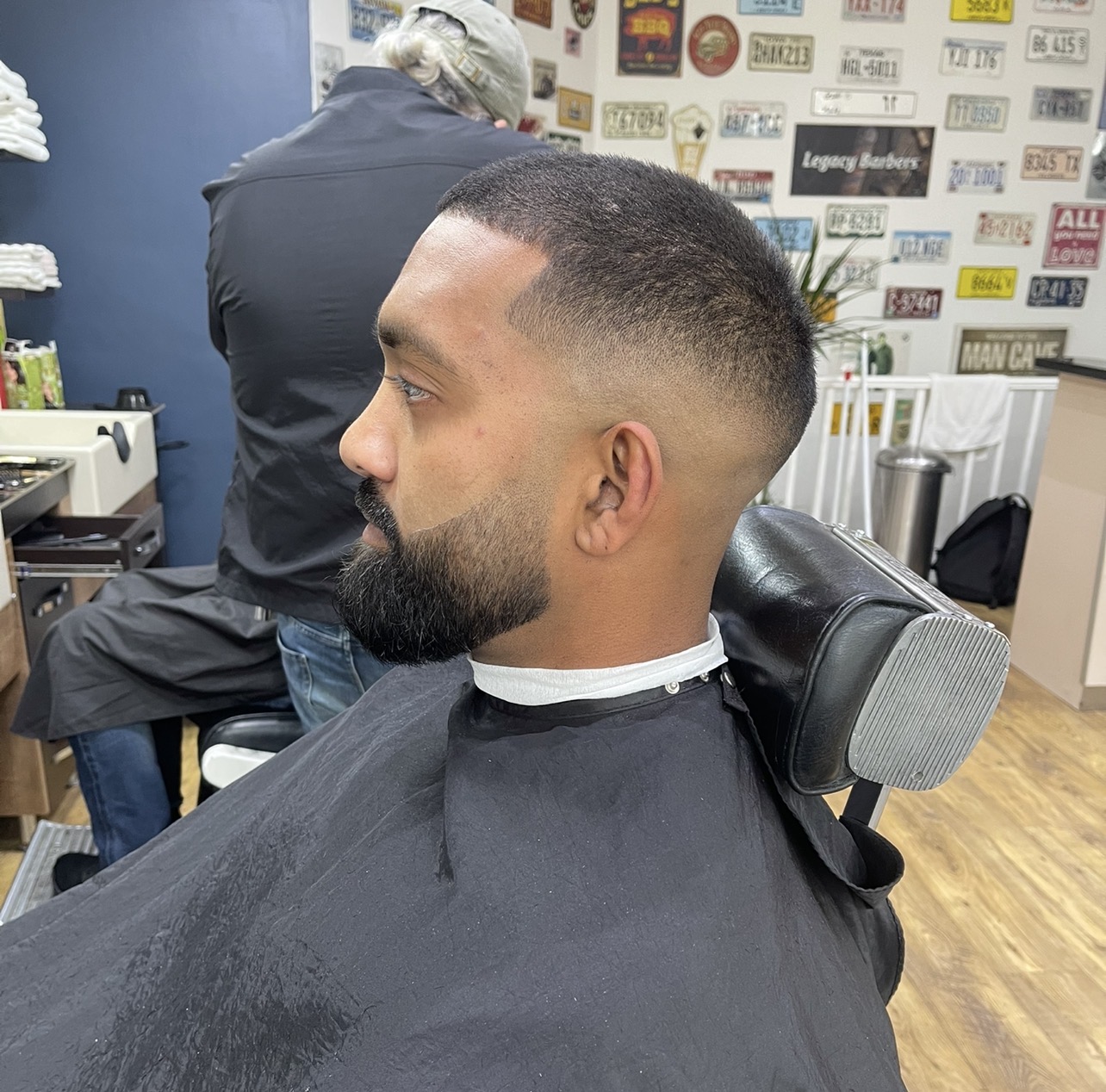 High Skin Fade with Bead trim and Line-up